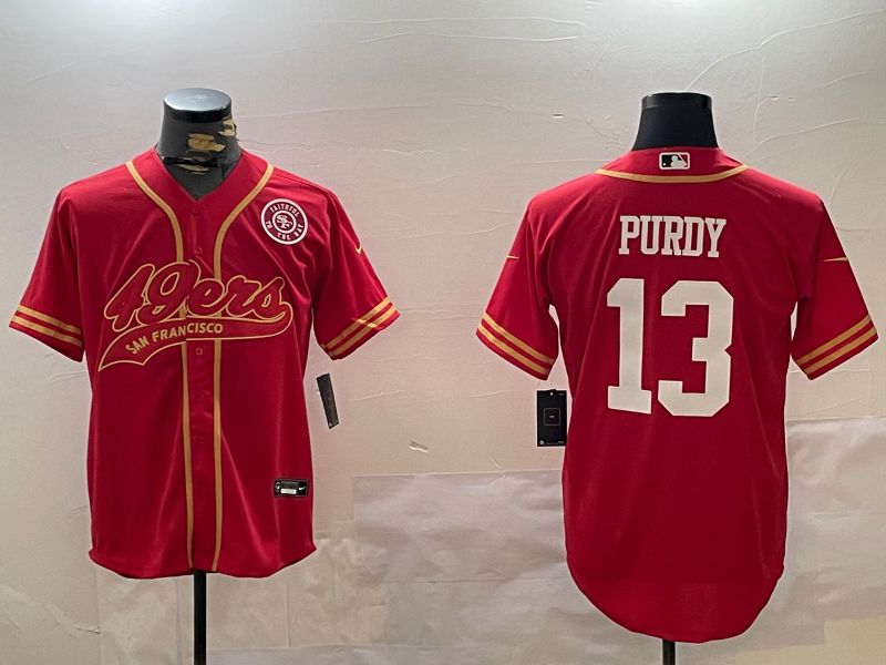 Men San Francisco 49ers #13 Purdy Red Joint Name 2024 Nike Limited NFL Jersey style 12092->san francisco 49ers->NFL Jersey